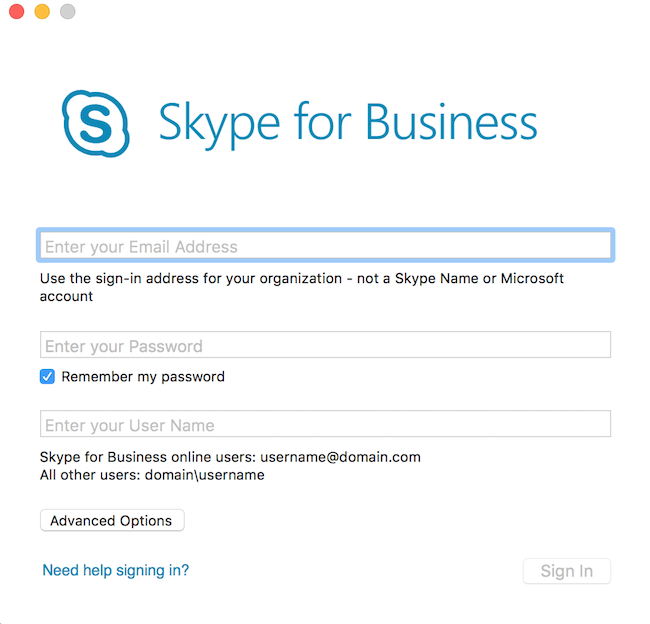 skype for business mac message not sent